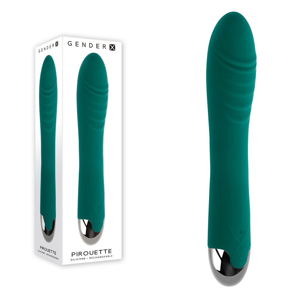 Gender X Pirouette USB Rechargeable Vibrator 20.6 cm – Textured Vibrator > Vibrators > Standard Vibrators