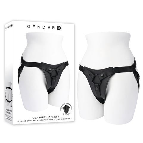Gender X PLEASURE HARNESS Adjustable Up to 152 cm Waist Black Bodyforms