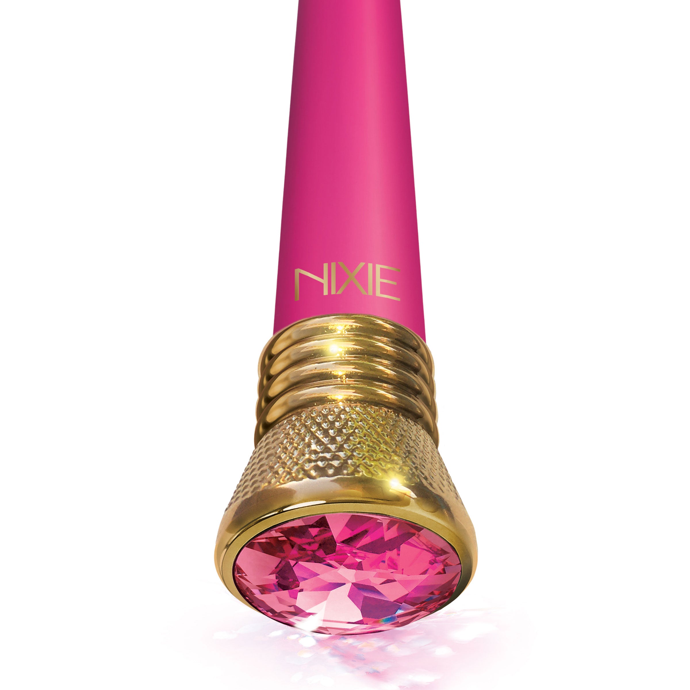 Nixie Jewel Satin G Vibe Pink Tourmaline 7 Inch Waterproof Multi-Speed Vibrator > Sex Toys For Ladies > G-Spot Vibrators