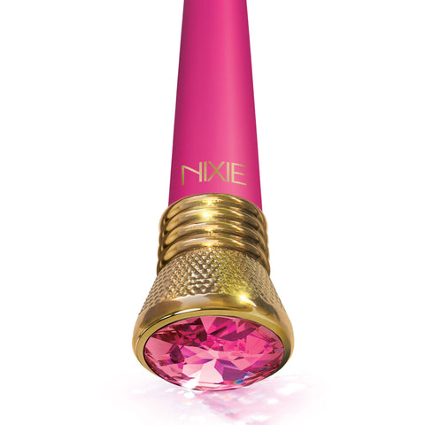Nixie Jewel Satin G Vibe Pink Tourmaline 7 Inch Waterproof Multi-Speed Vibrator > Sex Toys For Ladies > G-Spot Vibrators