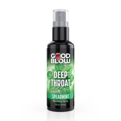 Good Blow Deep Throat Spray (Spearmint) – Spearmint Flavored Numbing Spray 59 ml Oral Gels & Sprays