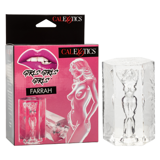 Girls Girls Girls™ Farrah Transparent Travel Masturbator Soft Tight Stretchy Sleeve > Sex Toys For Men > Masturbators > Manual Main image