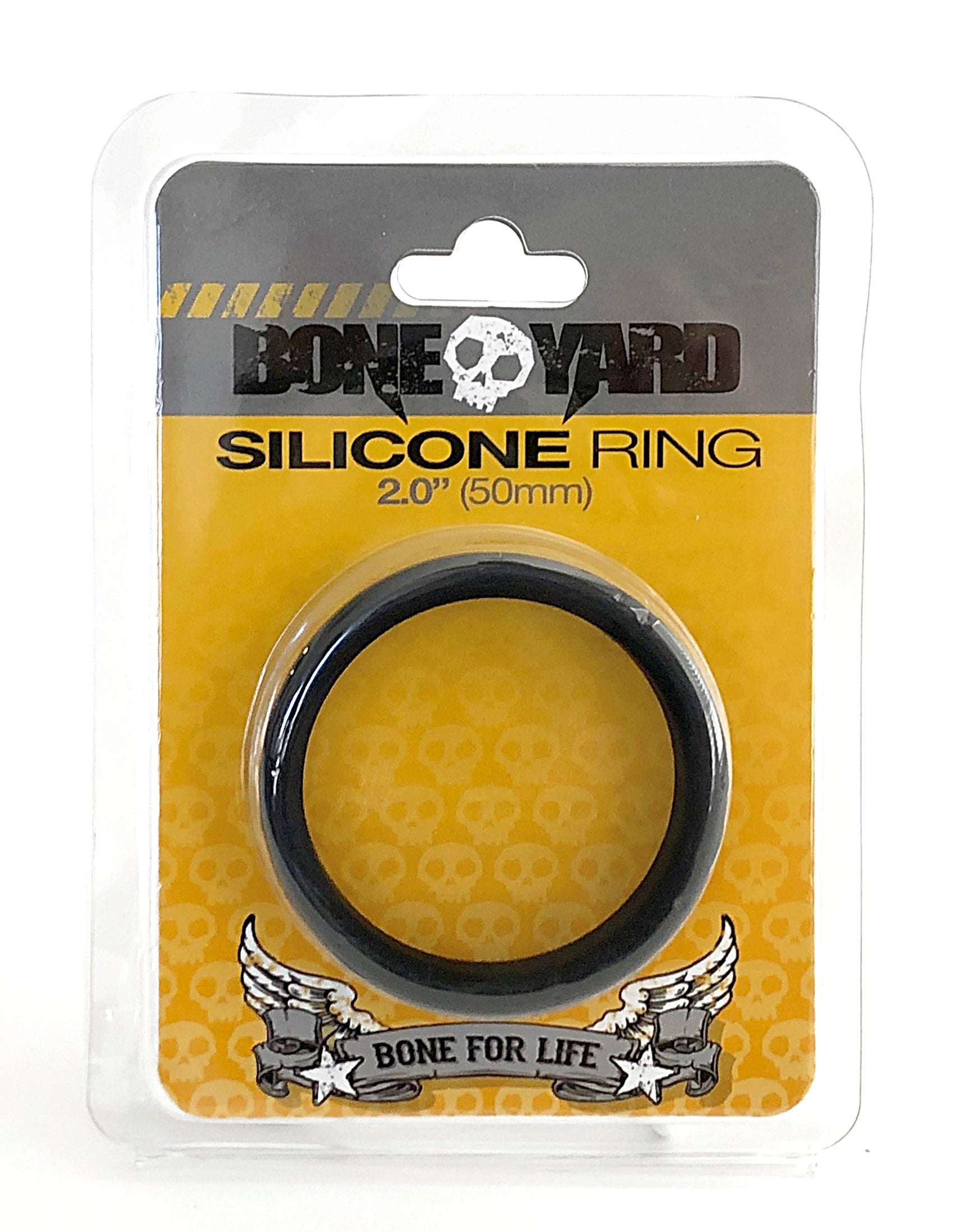 Boneyard Silicone Ring 50mm Black Adult Toy for Comfort and Durability COCK RINGS