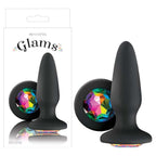 Glams Silicone Rainbow Gem (Black) – Silicone Butt Plug > Anal Range > Jewel Butt Plugs