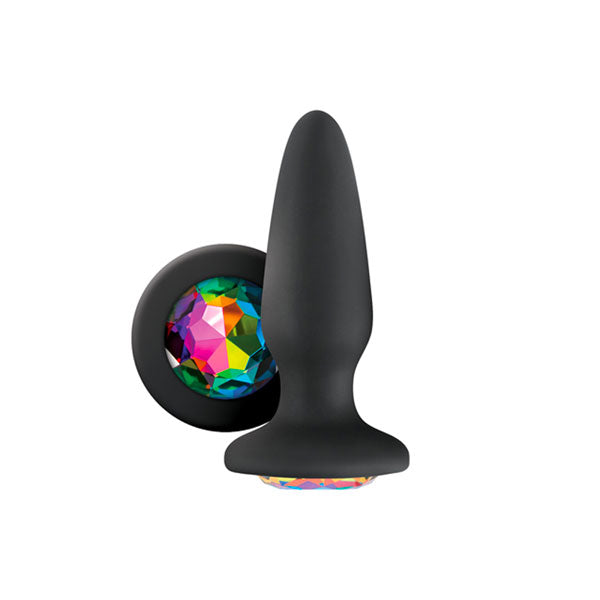 Glams Rainbow Xchange 4 Inches Silicone Butt Plug with Interchangeable Gems > Anal Range > Jewel Butt Plugs