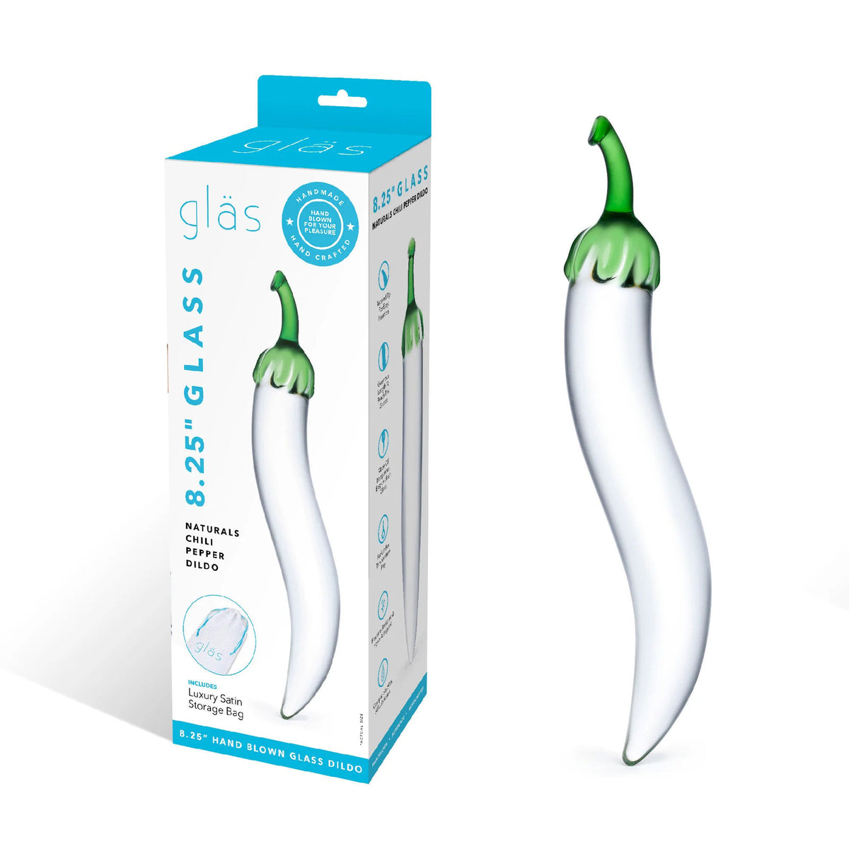 Glas Naturals Chili Pepper Glass Dildo Eco-Friendly Toy > Glass > Dildos