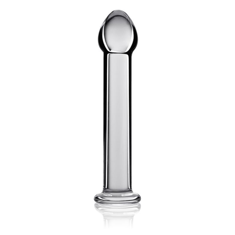 Glass Romance 1 Clear 7in Luxury Glass Dildo 7 Inches > Glass > Dildos