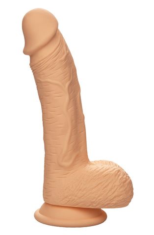 Dual Density Silicone Studs 6.25 Inch / 16 cm Ivory Realistic Flexible Design with Suction Cup Base > Dildos > Realistic Dildos
