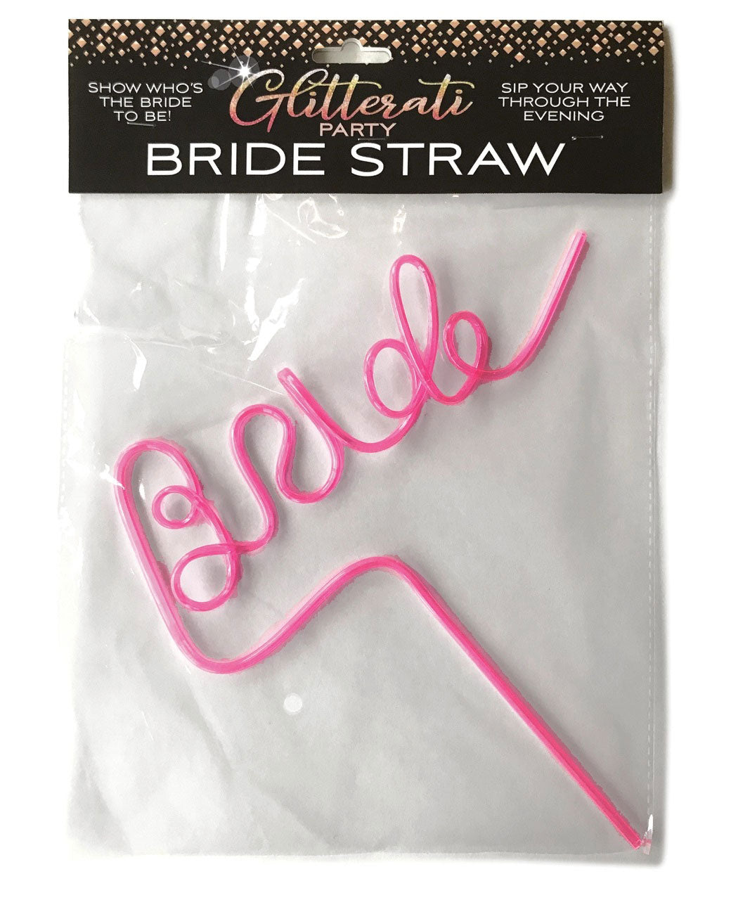 Glitterati Bride Straw Hens Party Novelty 25 cm Twisty Straw > Novelties > Party Supplies