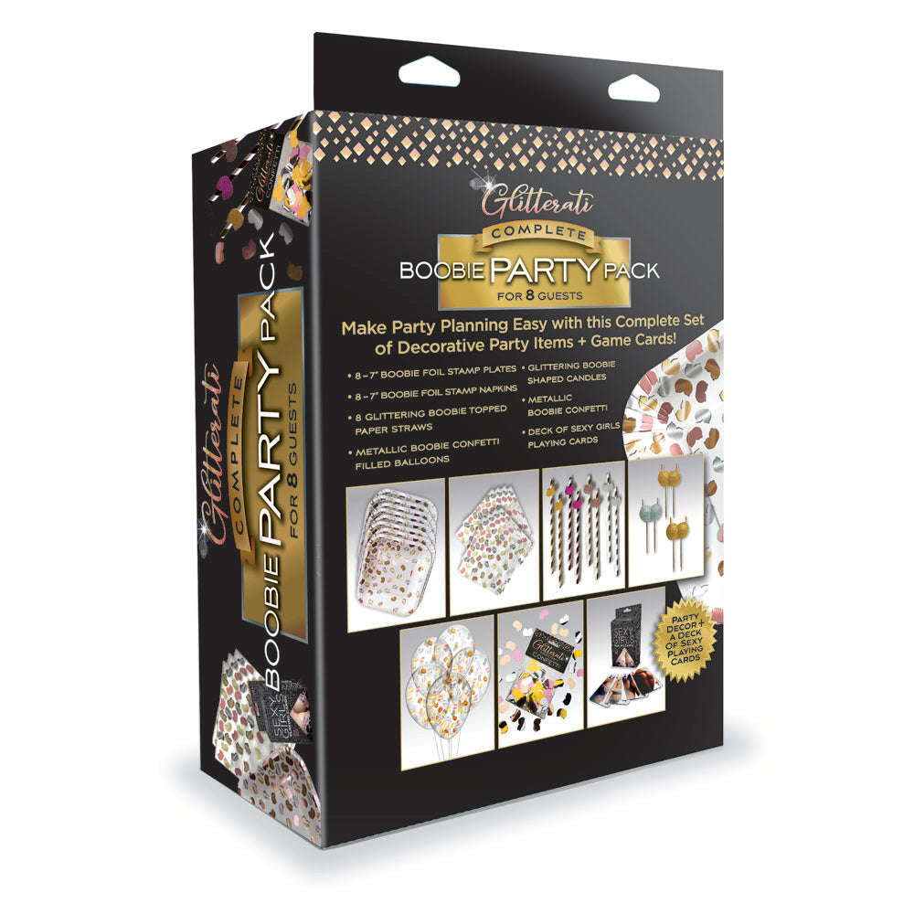 Glitterati Complete Boobie Party Pack – Party Supplies Set for 8 People Secondary image