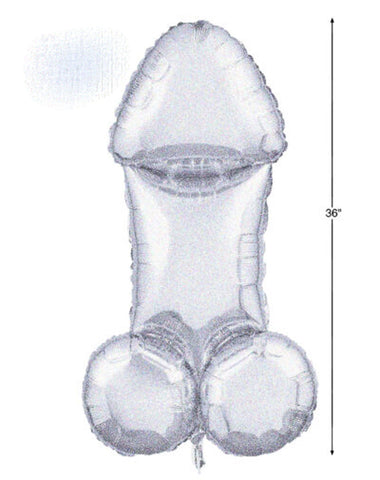 Glitterati Disco Penis 3 Foot Mylar Balloon for Parties Gag Gifts & Novelties