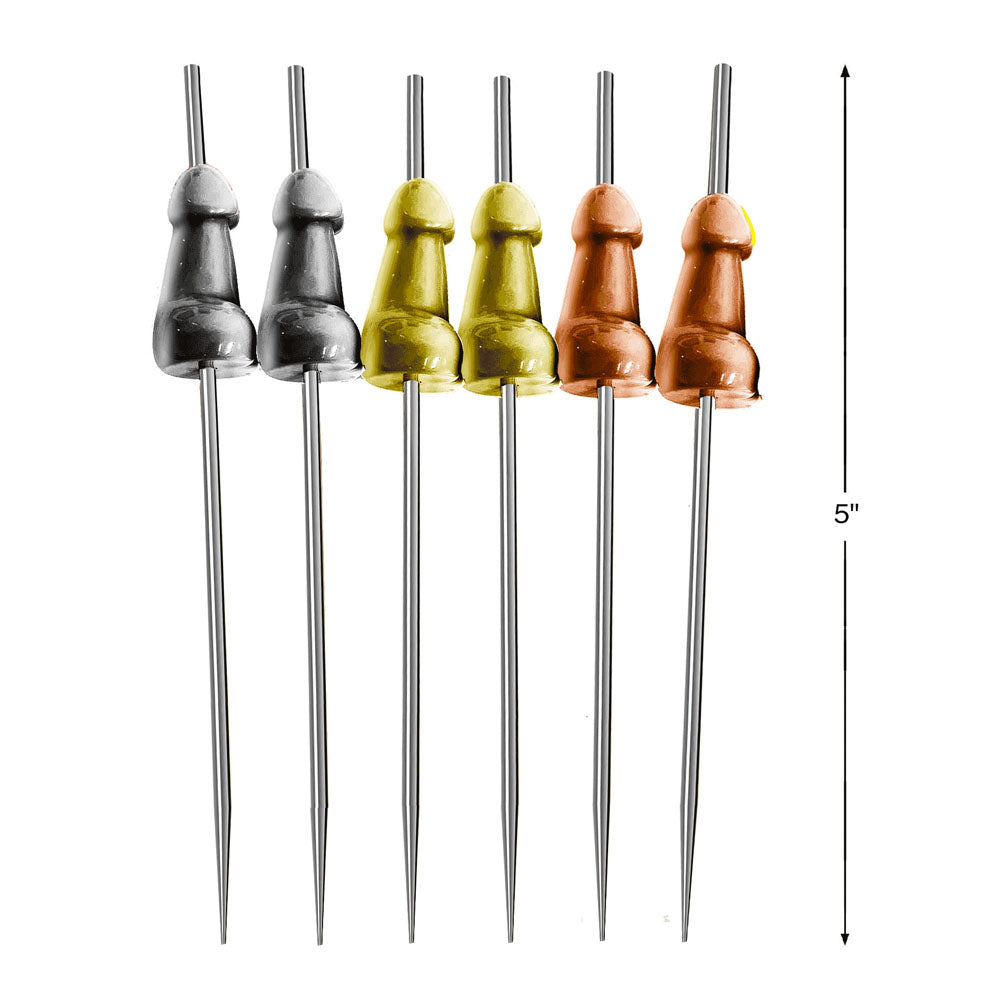 Glitterati Hors d'Oeuvre Picks 6 Pack Elegant Reusable Skewers Secondary image