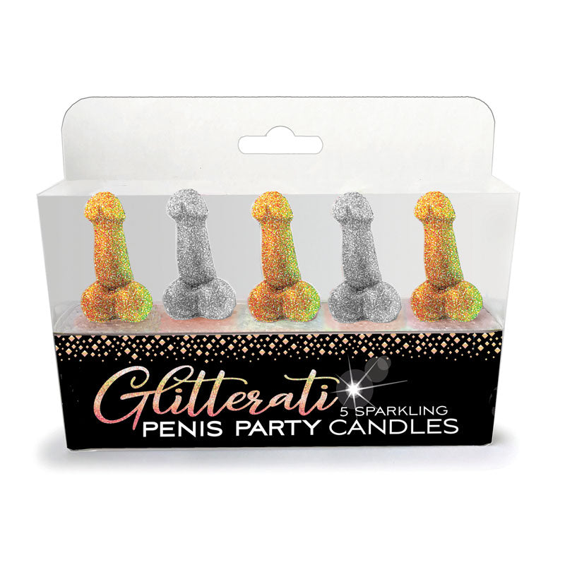 Glitterati Penis Party Candles Novelty Candles 5 Pack > Candles > Novelty