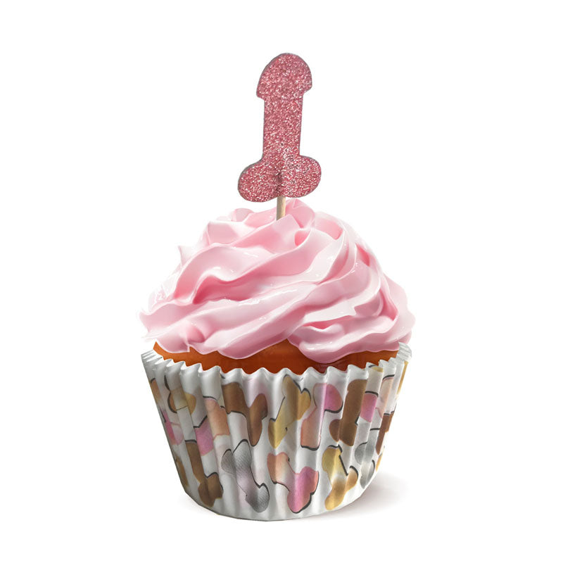Glitterati Penis Party Cupcake Set of 24 Secondary image