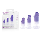 Glitzy Trainer 3 In 1 Dong Kit Purple with 3 Graduated Sizes and Two Tone Color > Sex Toys > Dilators