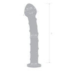 Glas 8 Inch Mr Swirly Spiral Red and Clear Glass Dildo Red > Glass > Dildos