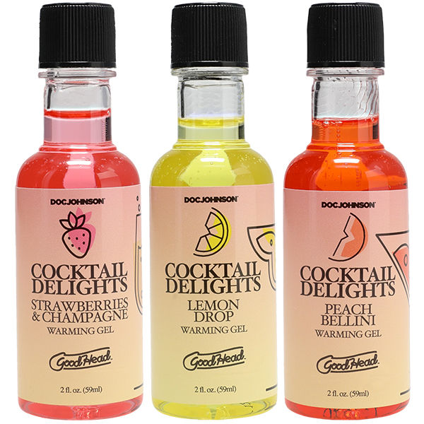 GoodHead Cocktail Delights Edible Oral Gel 3 Pack Flavors 59ml > Lube > Oral Gels & Sprays