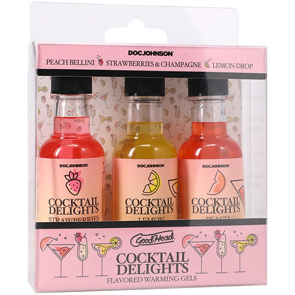 GoodHead Cocktail Delights Edible Oral Gel 3 Pack Flavors 59ml > Lube > Oral Gels & Sprays