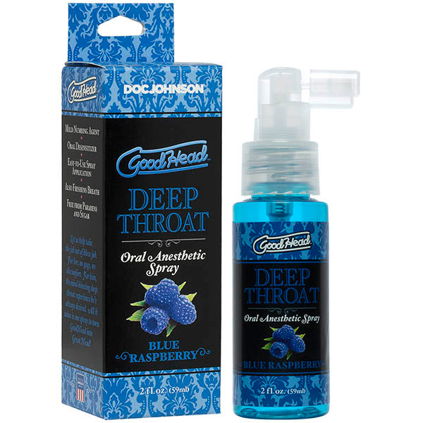 GoodHead Deep Throat Spray Raspberry – Desensitizing Spray > Lube > Oral Gels & Sprays Main image