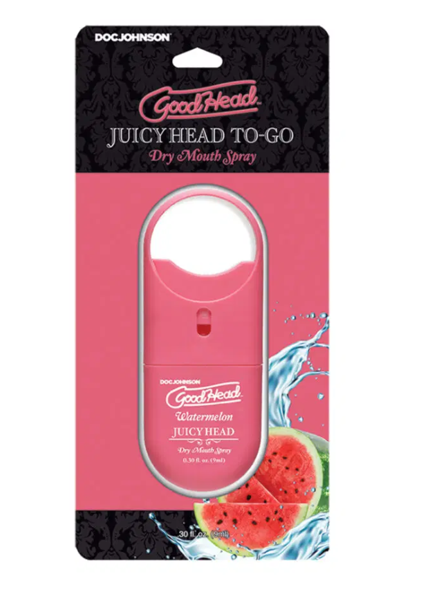 GoodHead Juicy Head Dry Mouth Spray To-Go Watermelon 0.30 fl. oz. > Lube > Oral Gels & Sprays Main image
