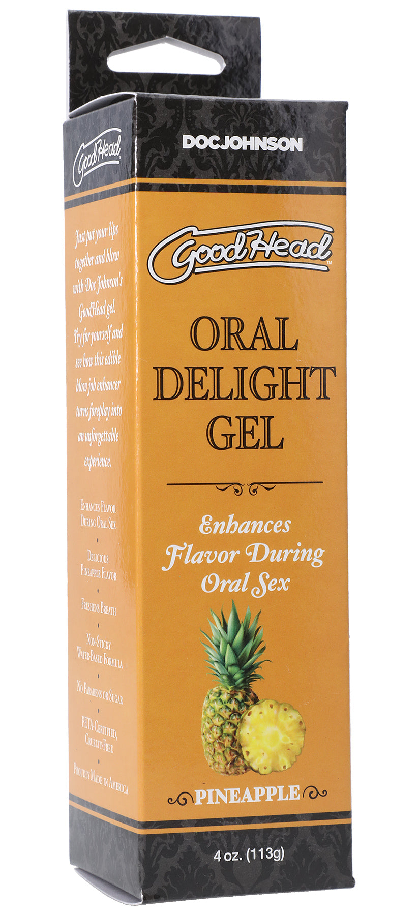 GoodHead Oral Delight Gel Pineapple Flavor 4 oz Enhances Flavor During Oral Sex Oral Gels & Sprays