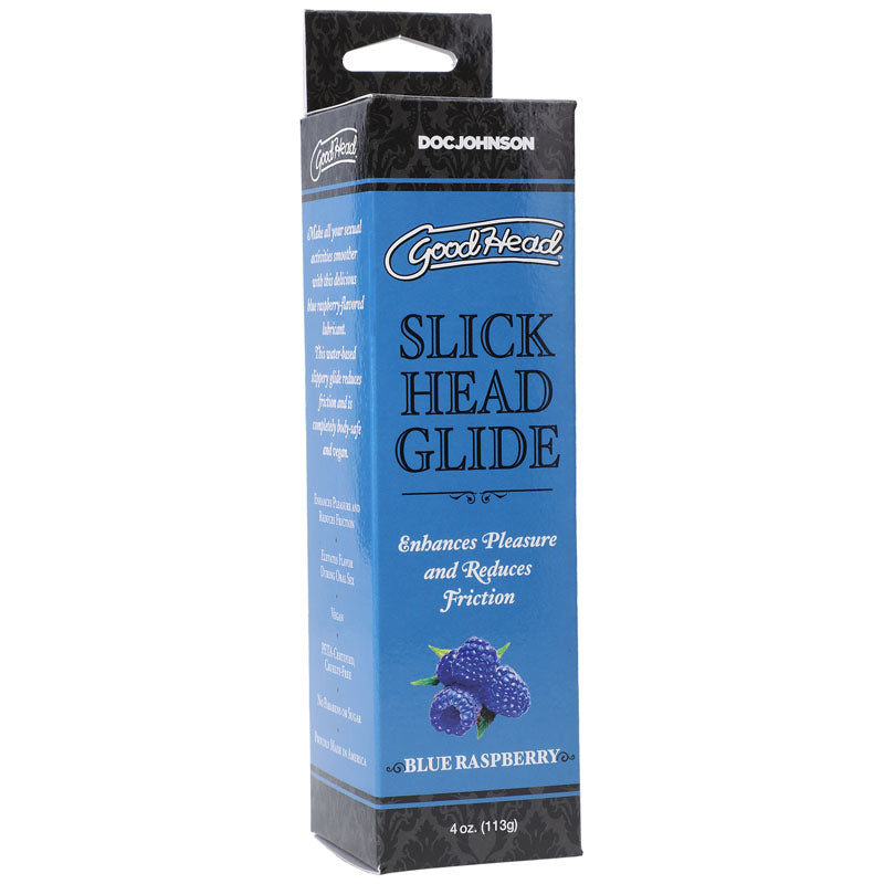 Slick Head Glide – Water-Based Blue Raspberry Flavored Personal Lubricant 4 Oz > Lube > Flavoured