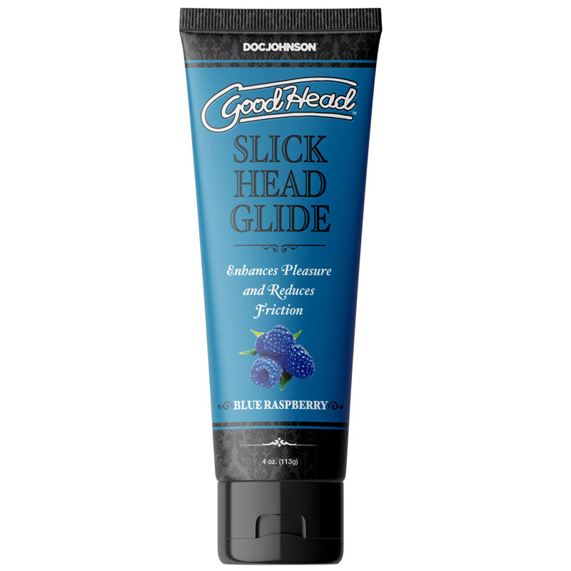 Slick Head Glide – Water-Based Blue Raspberry Flavored Personal Lubricant 4 Oz > Lube > Flavoured