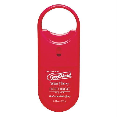 GoodHead To-Go Deep Throat Spray (Wild Cherry) – Oral Desensitizing Spray > Lube > Oral Gels & Sprays