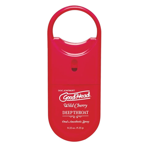 GoodHead To-Go Deep Throat Spray (Wild Cherry) – Oral Desensitizing Spray > Lube > Oral Gels & Sprays