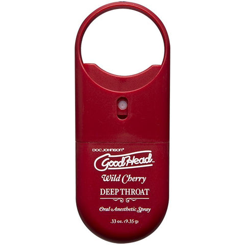 GoodHead To-Go Deep Throat Spray (Wild Cherry) – Oral Desensitizing Spray > Lube > Oral Gels & Sprays