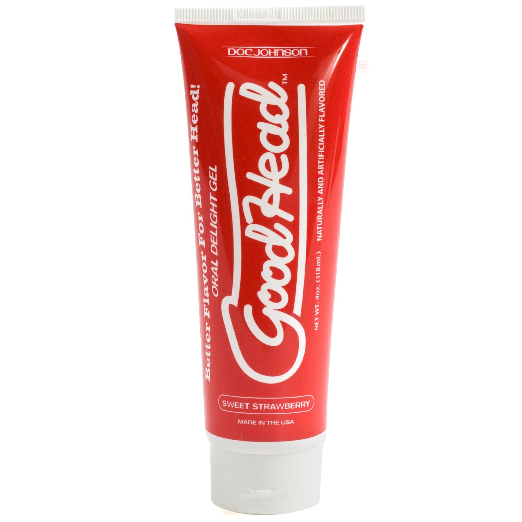 Goodhead Gel Strawberry 4 Ounce Oral Delight Gel > Lube > Oral Gels & Sprays
