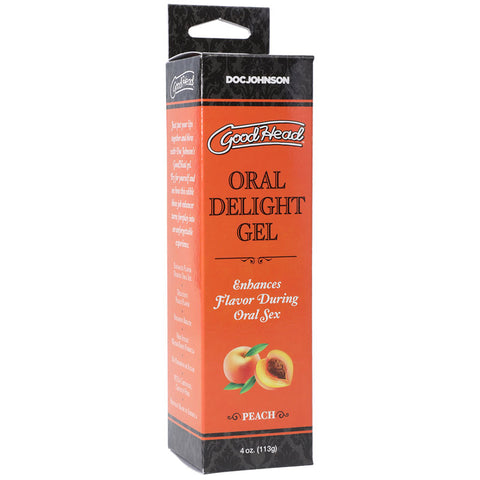 Goodhead Oral Delight Gel Peach Flavored (120 ml) – Edible Personal Lubricant > Lube > Oral Gels & Sprays