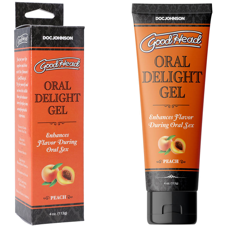 Goodhead Oral Delight Gel Peach Flavored (120 ml) – Edible Personal Lubricant > Lube > Oral Gels & Sprays Main image