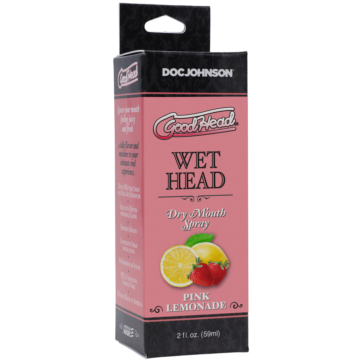 Goodhead Wet Head Dry Mouth Spray Pink Lemonade 2 Fl Oz (59ml) > Lube > Oral Gels & Sprays Main image