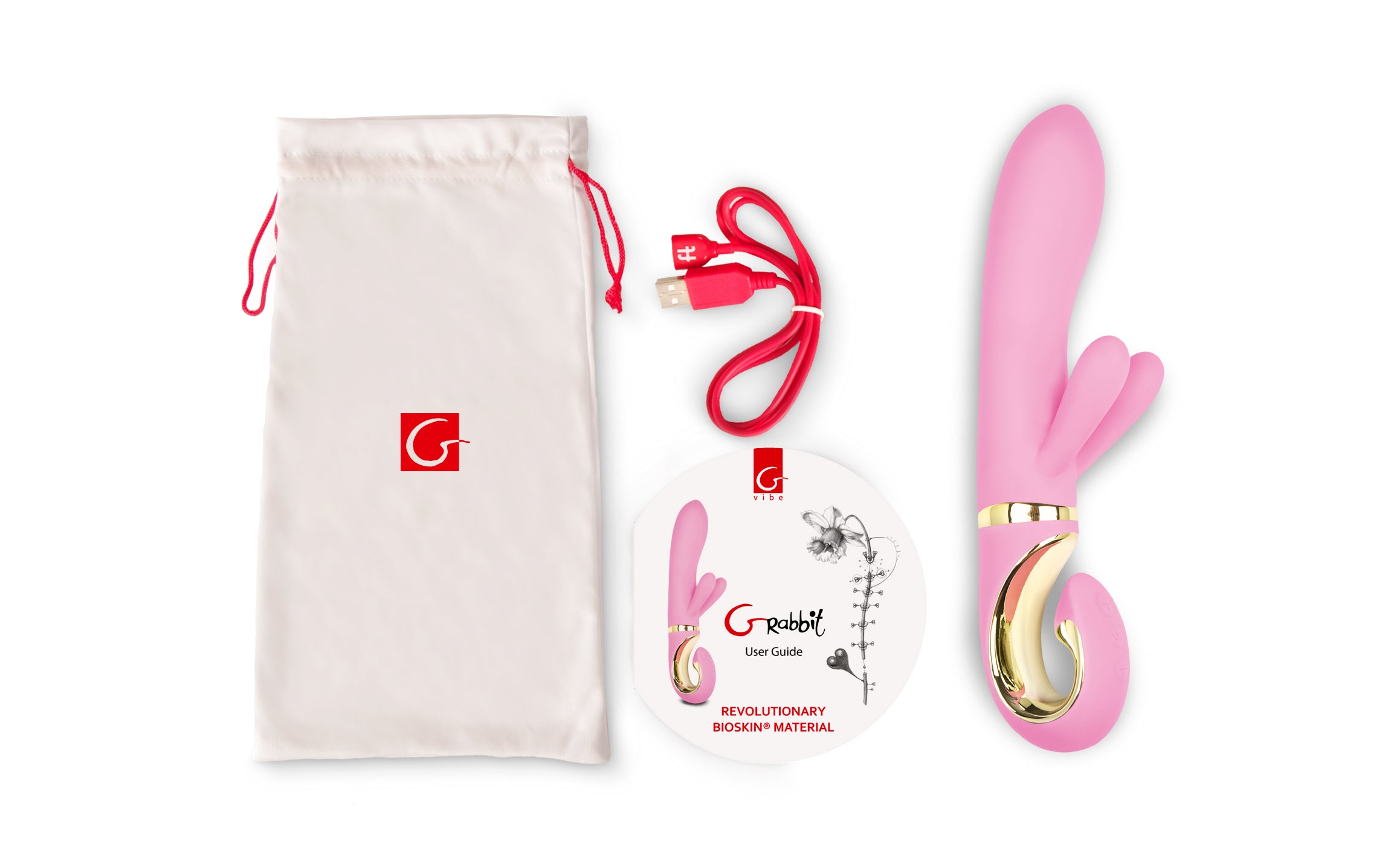 Grabbit Candy Pink G-Spot Vibrator 7 x 1.3 Inches Secondary image