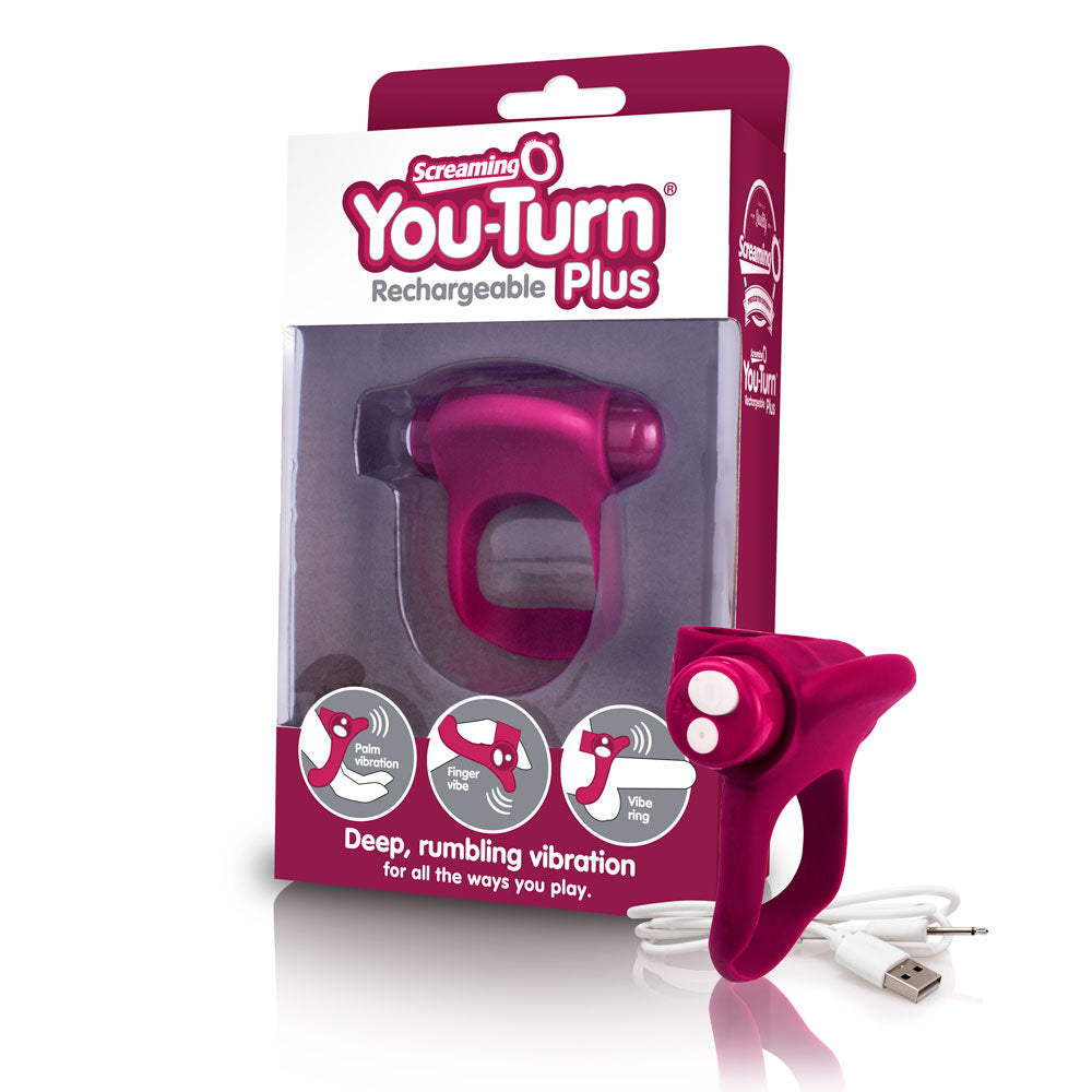 Charged You-Turn Plus – Rechargeable Vibrating Cock Ring > Cock Ring > Vibrating