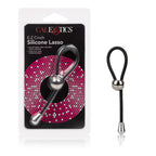 E-Z Cinch Silicone Lasso Adjustable Stretchy Pleasure Ring with Tightening Bead in Black > Cock Ring > Adjustable