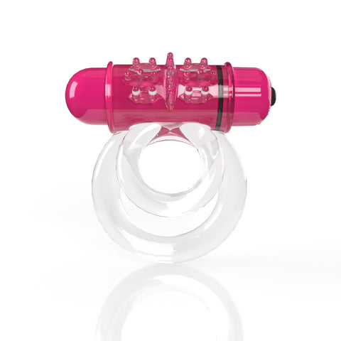Double O 6 4B Low Pitch Bass (Strawberry) > Cock Ring > Vibrating