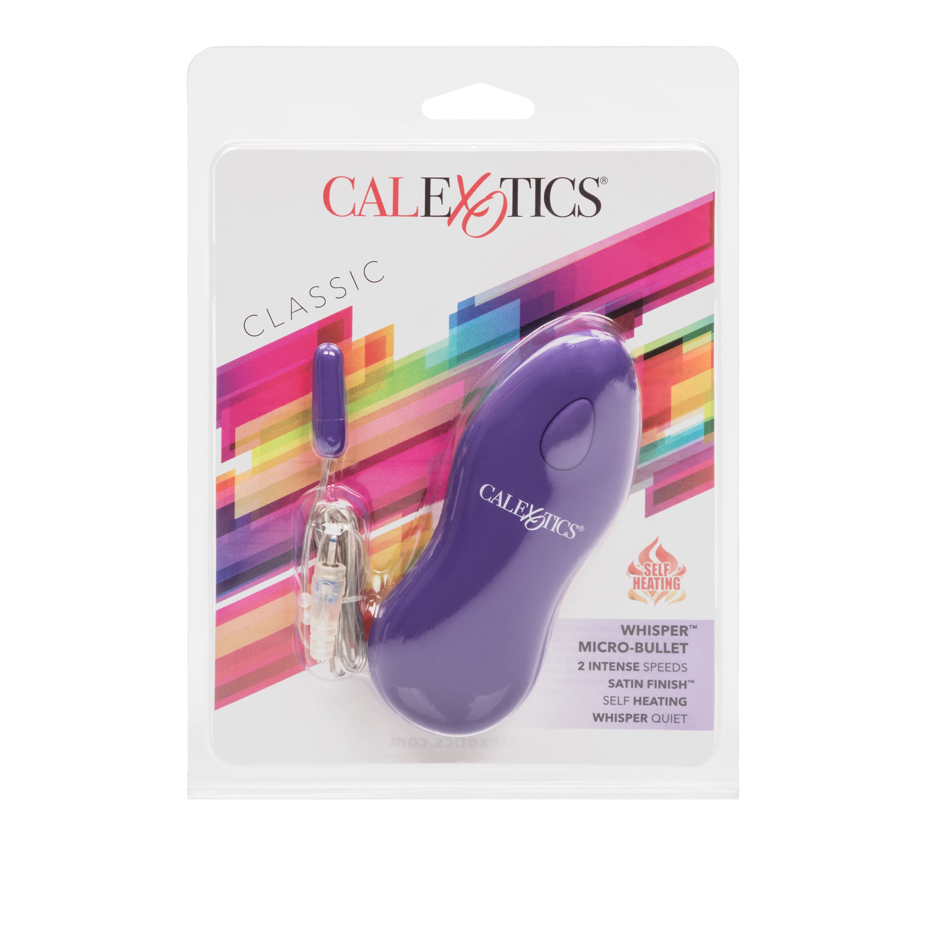 Whisper Micro Bullet Purple Compact Vibrator with Two-Speed Vibration and Self-Heating Function BULLETS