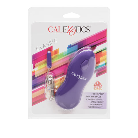 Whisper Micro Bullet Purple Compact Vibrator with Two-Speed Vibration and Self-Heating Function BULLETS