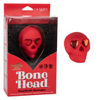 Naughty Bits Bone Head Handheld Massager Red Silicone with 10 Vibration Functions Waterproof Rechargeable > Vibrators > Standard Vibrators