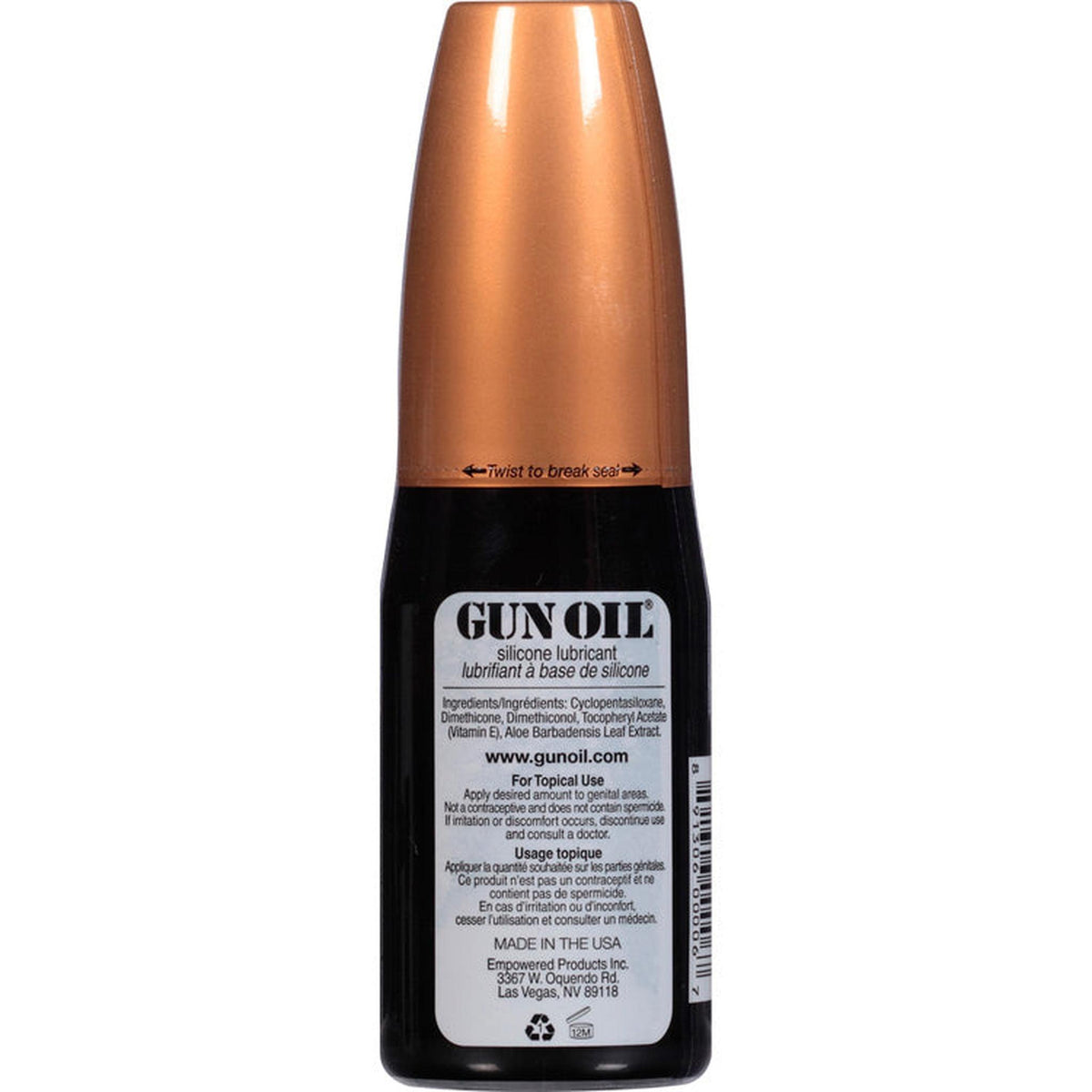 Gun Oil Premium Silicone-Based Lubricant 4oz Flip Top Bottle Lubrication > Lube > Speciality Exempt