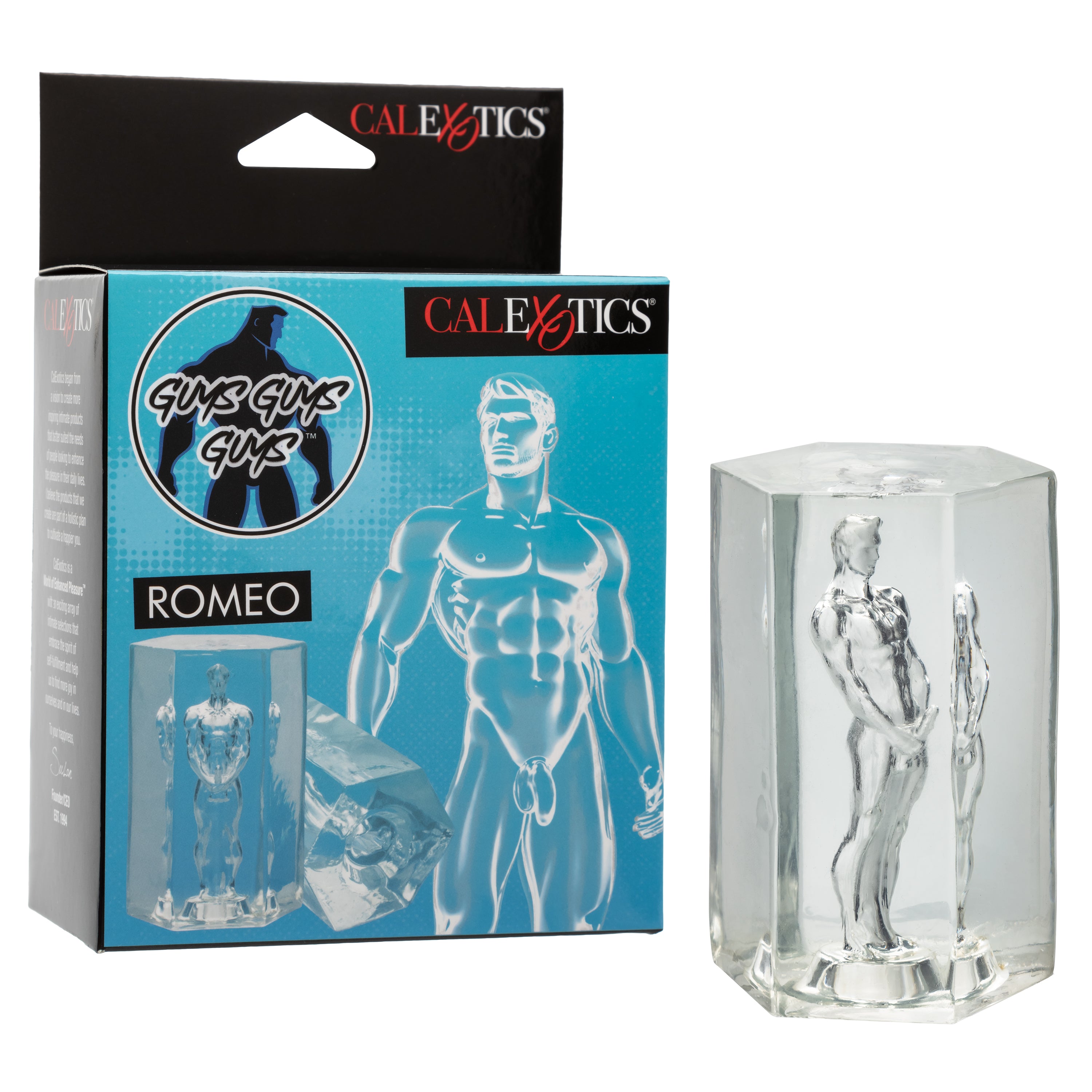 Guys Guys Guys Romeo Transparent Soft Stretchy Masturbator Travel Size > Sex Toys For Men > Masturbators > Manual Main image