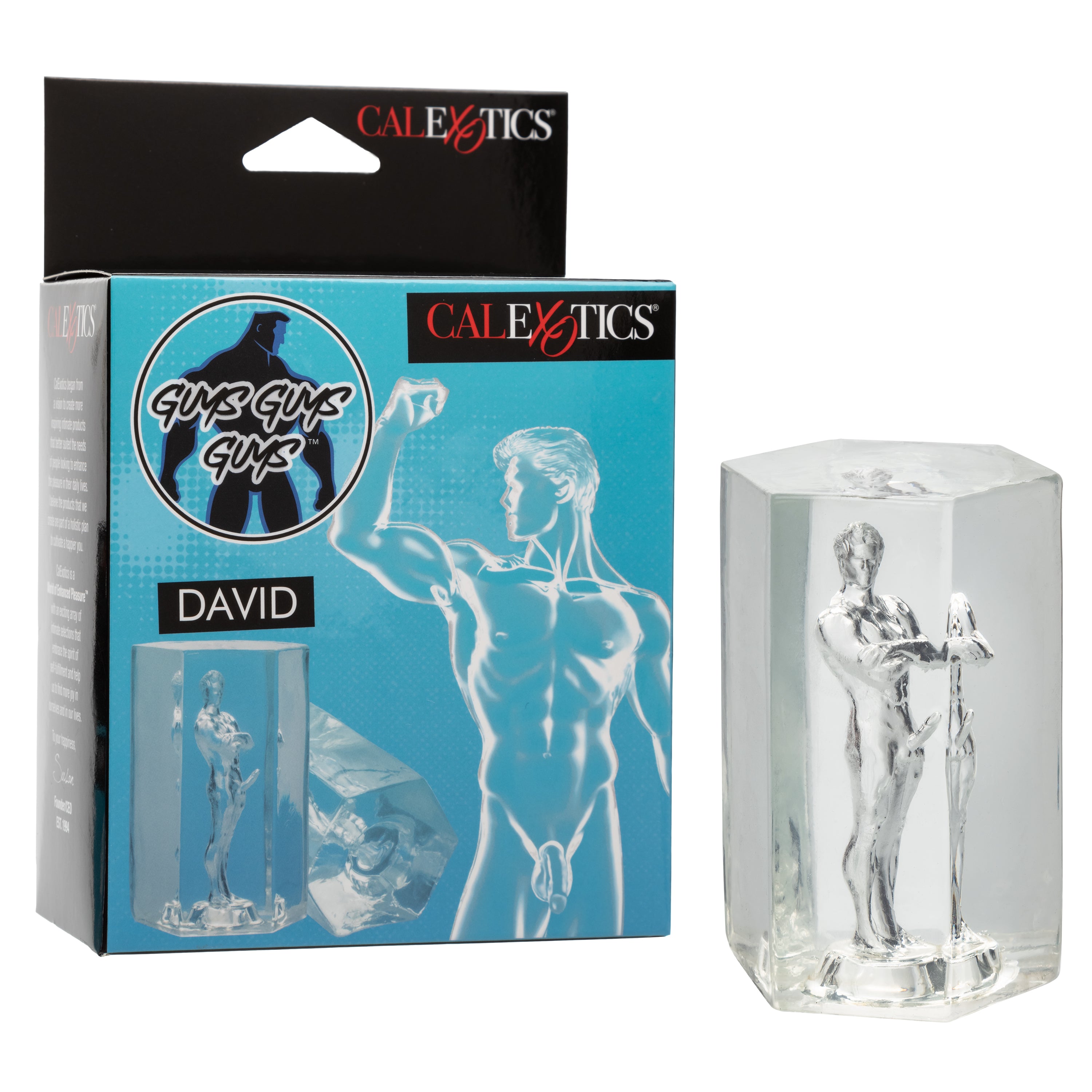 Guys Guys Guys™ David Transparent Soft Stretchy Male Masturbator with Closed End Suction > Sex Toys For Men > Masturbators > Manual Main image