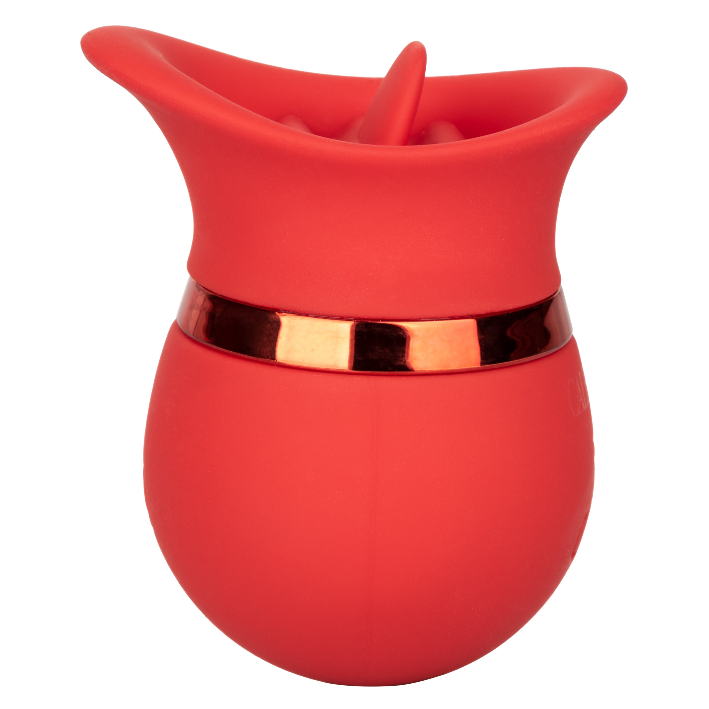 French Kiss Sweet Talker Red Compact Rechargeable Silicone Massager with 12 Vibration Functions Finger Stimulator