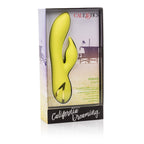 California Dreaming Venice Vixen Yellow Silicone Massager with 10 Vibration Functions and Waterproof Design > Vibrators > Ladies > Rabbit