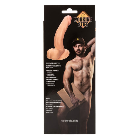 Working Stiff The Delivery Man 6.5 Inch Flesh Tone Realistic Dildo with Suction Cup Base Dongs Realistic