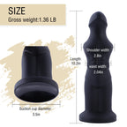 HiSmith Black Alien Dildo 9.76 Inch Length 3.35 Inch Diameter – Premium Silicone Dildo > Sex Toys > Sex Machines > Attachments