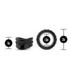 Stay Hard Beef Ball Stretcher Snug 1.5 Inch Black > Sex Toys For Men > Ball Stretchers