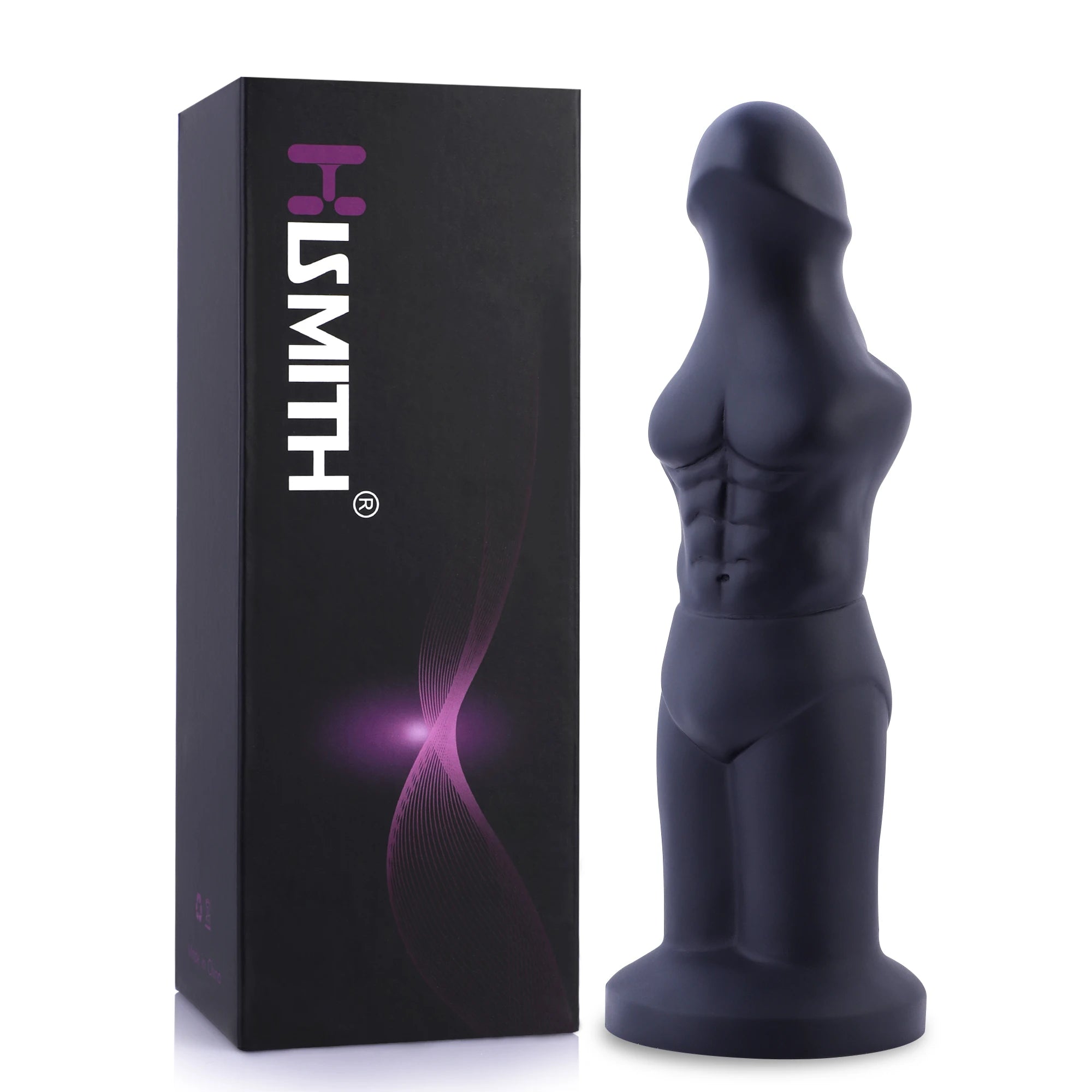 HiSmith Black Alien Dildo 9.76 Inch Length 3.35 Inch Diameter – Premium Silicone Dildo Sex Machine Attachments
